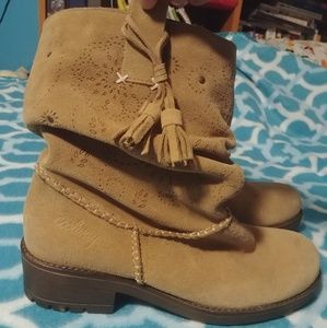 BoHo Suede Ankle Boots (never worn)